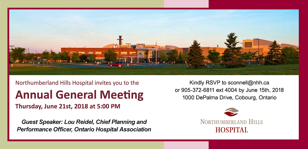 NHH AGM Thursday June 21, 2018
