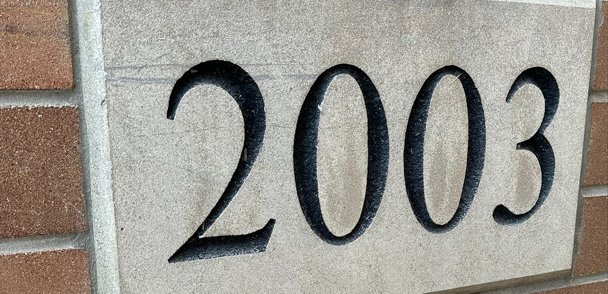 NHH founding 2003 datestone