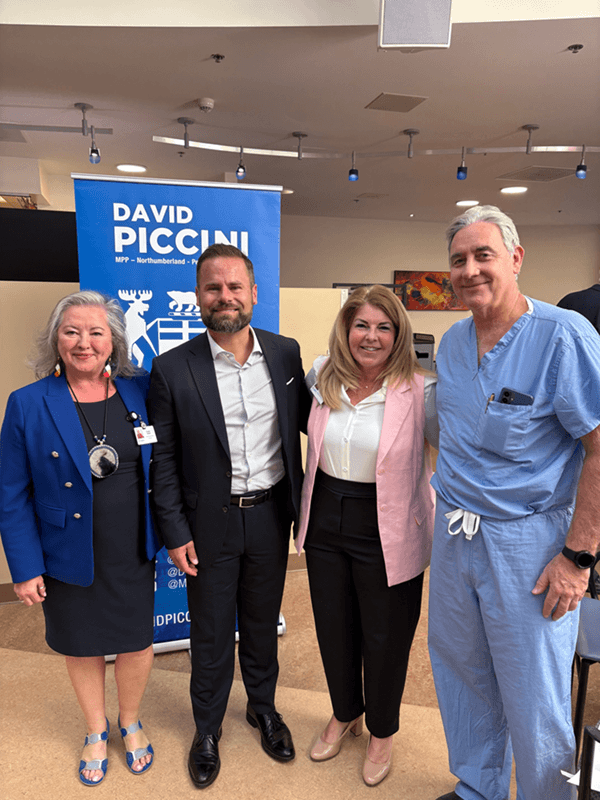 David Piccini, MPP at Northumberland Hills Hospital September 23, 2026 David Piccini, MPP at Northumberland Hills Hospital September 23, 2026