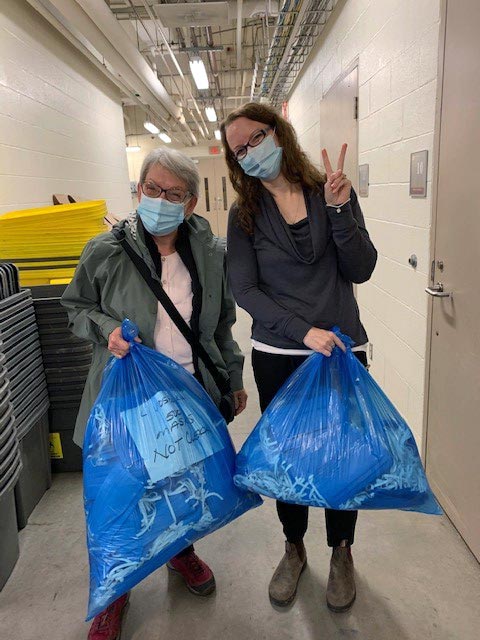 Jessica Sears, volunteer face mask sewers