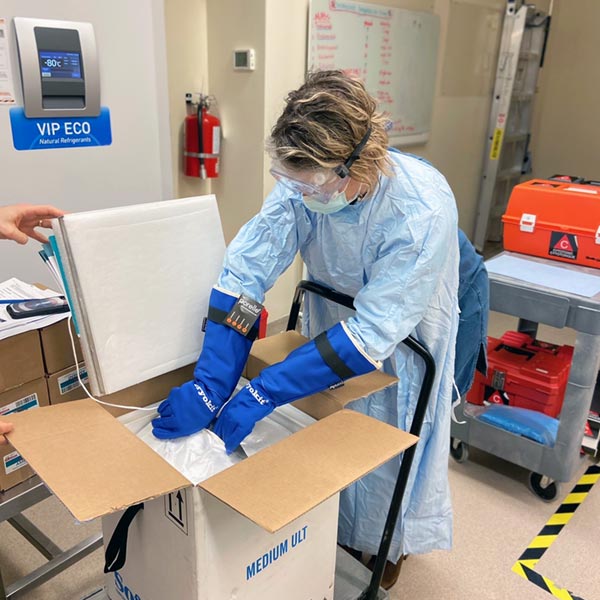Vaccine arrival at NHH