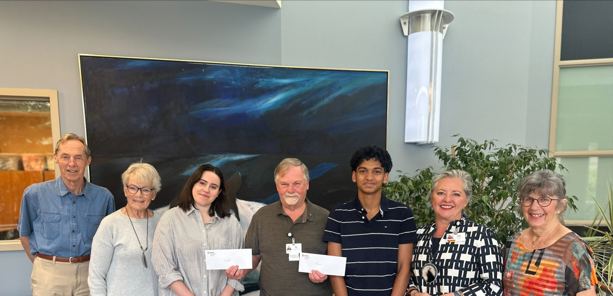 NHH Auxiliary honours student volunteers with Dixie Mikel Scholarships, Congratulations to Isabella Leon and Vikaash Angusami Subasri!