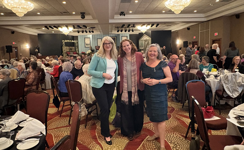 Jennifer Gillard, Amy Coupal, and Susan Walsh at 2026's volunteer appreciation event